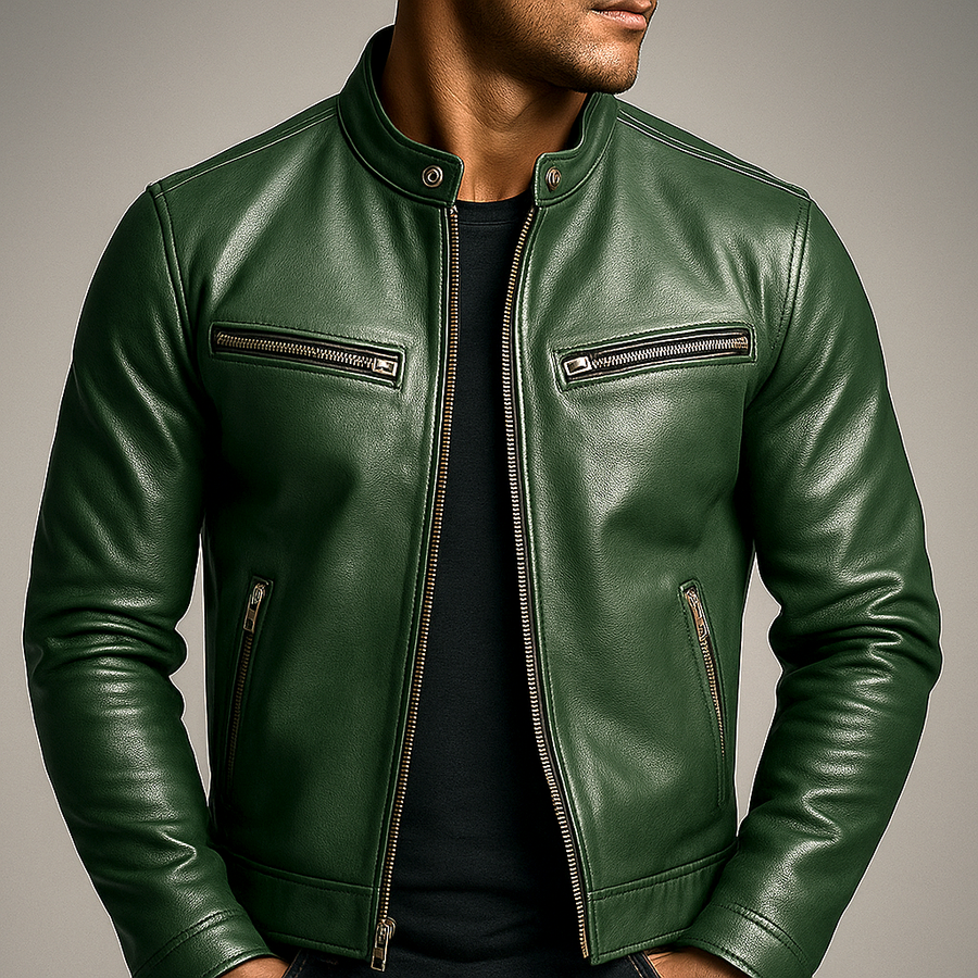ROUSSEL PARIS | Veste vintage en cuir