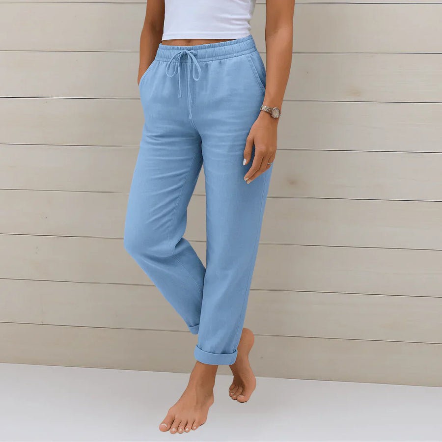 ROUSSEL PARIS | PANTALON EN LIN EXTENSIBLE POUR FEMMES