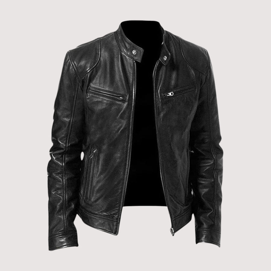 ROUSSEL PARIS | VESTE EN CUIR HAUT DE GAMME ÉLÉGANTE POUR HOMME