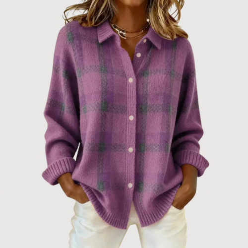 ROUSSEL PARIS | Cardigan tricoté à carreaux