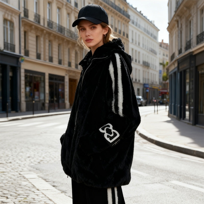 ROUSSEL PARIS | Manteau Peluche à Capuche Ultra-Doux