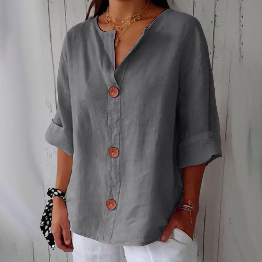 ROUSSEL PARIS | CHEMISE À COL EN V POUR FEMMES