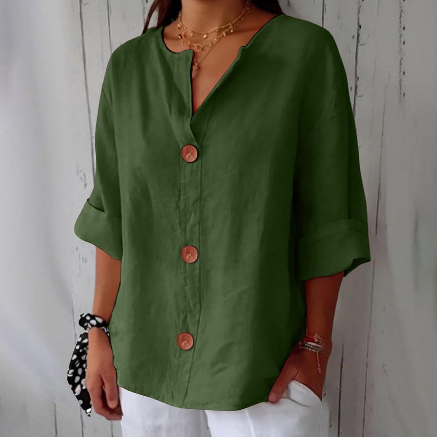 ROUSSEL PARIS | CHEMISE À COL EN V POUR FEMMES