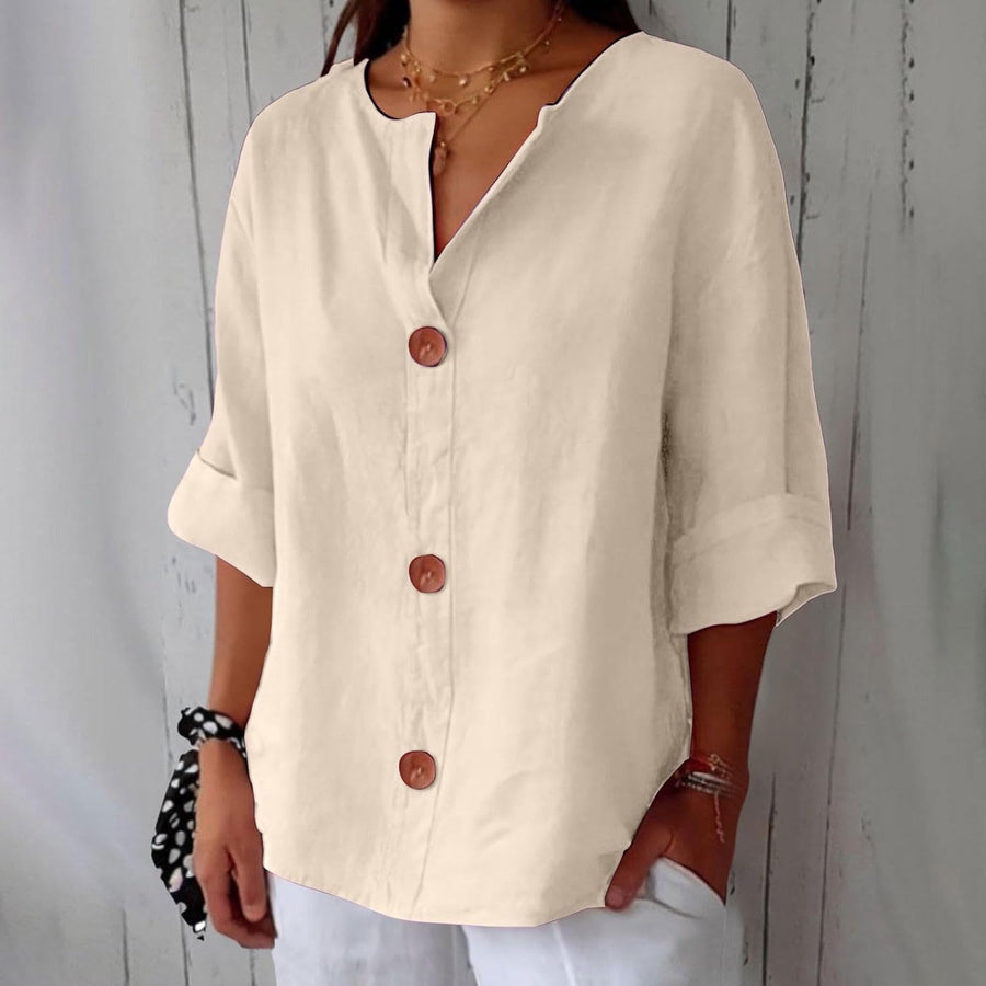 ROUSSEL PARIS | CHEMISE À COL EN V POUR FEMMES