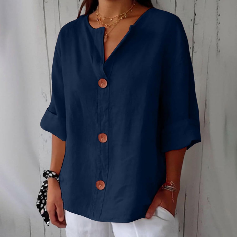ROUSSEL PARIS | CHEMISE À COL EN V POUR FEMMES