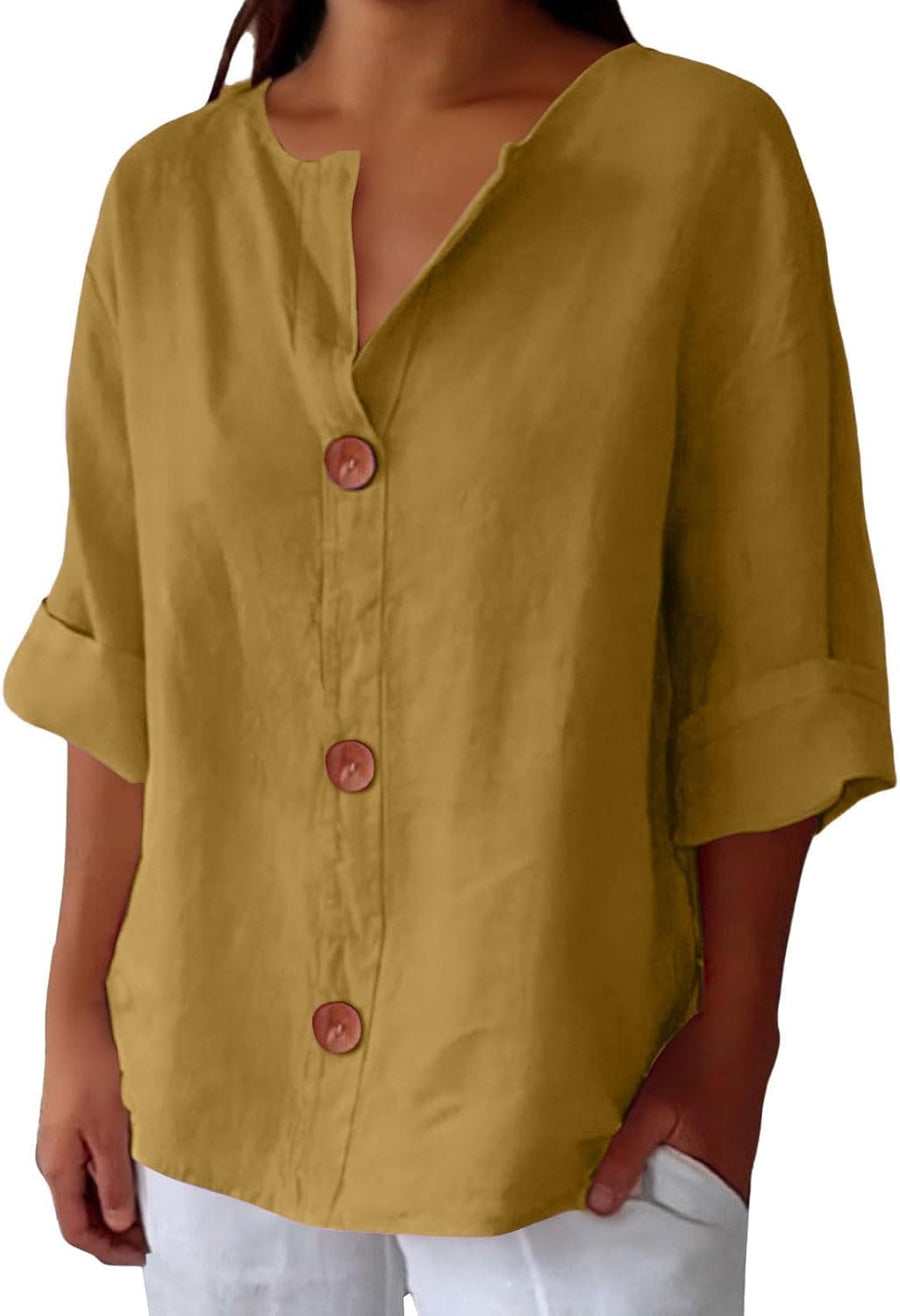 ROUSSEL PARIS | CHEMISE À COL EN V POUR FEMMES