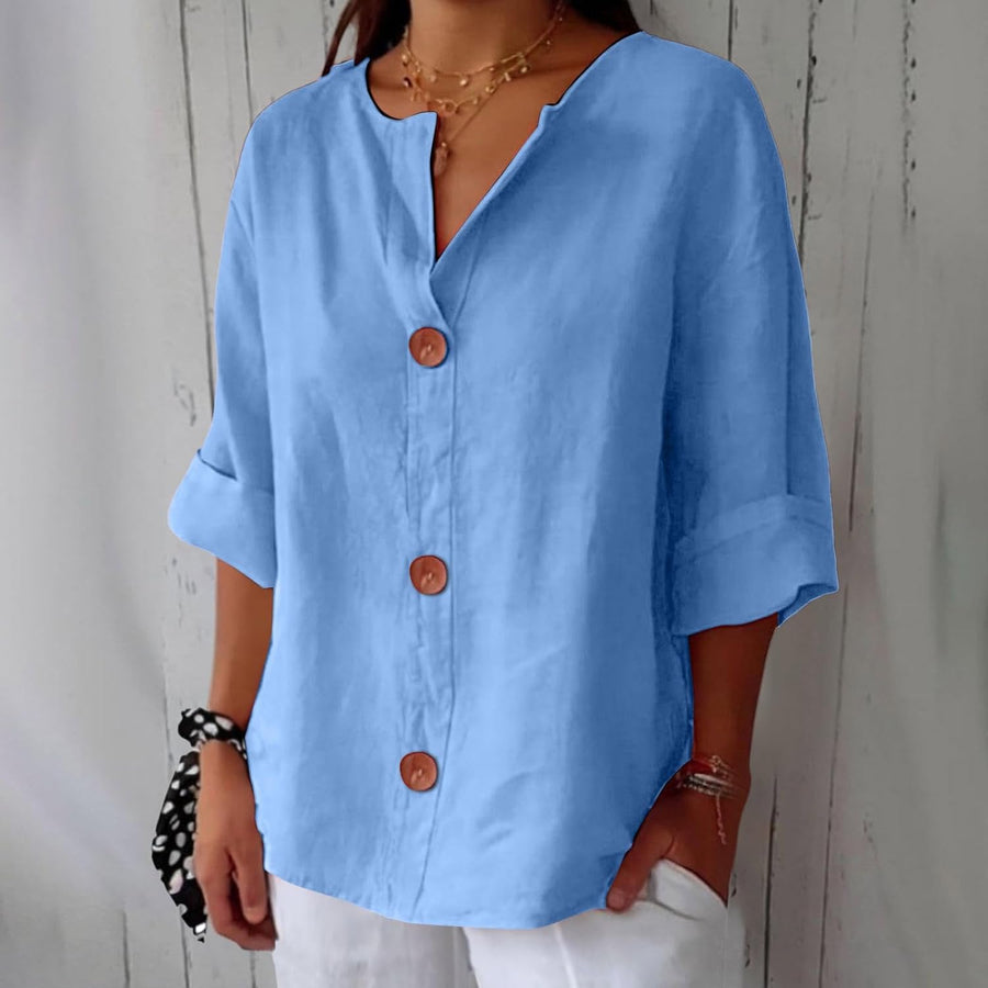 ROUSSEL PARIS | CHEMISE À COL EN V POUR FEMMES