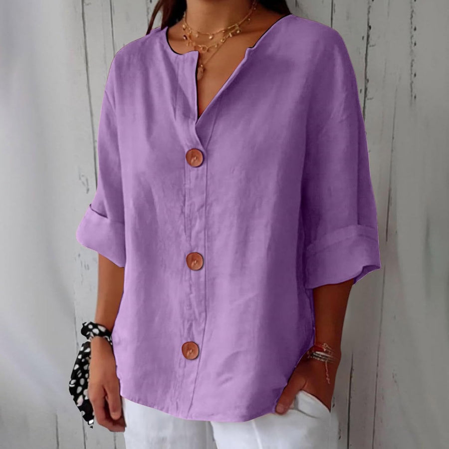 ROUSSEL PARIS | CHEMISE À COL EN V POUR FEMMES