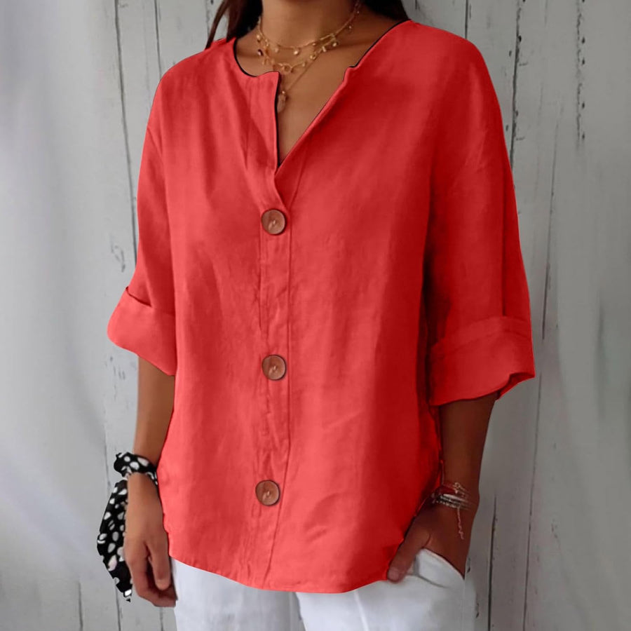 ROUSSEL PARIS | CHEMISE À COL EN V POUR FEMMES