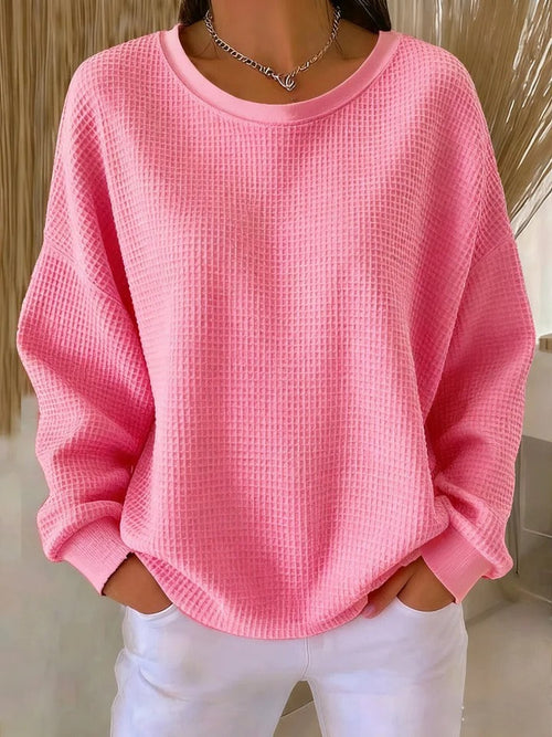 ROUSSEL PARIS | PULL OVERSIZE EN MAILLE GAUFRÉE POUR FEMME