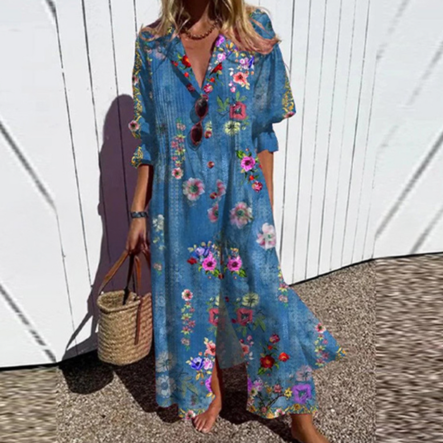ROUSSEL PARIS | ROBE MAXI IMPRIMÉE POUR FEMMES