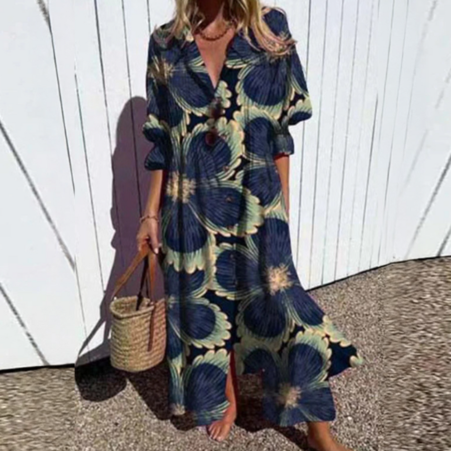 ROUSSEL PARIS | ROBE MAXI IMPRIMÉE POUR FEMMES