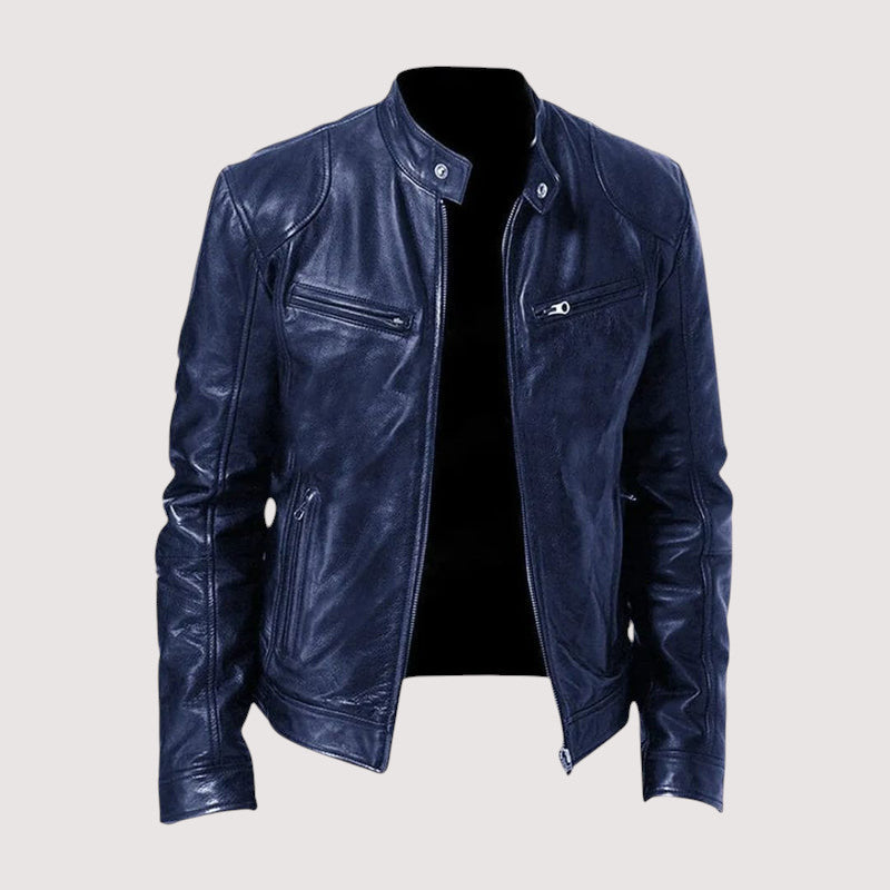 ROUSSEL PARIS | VESTE EN CUIR HAUT DE GAMME ÉLÉGANTE POUR HOMME