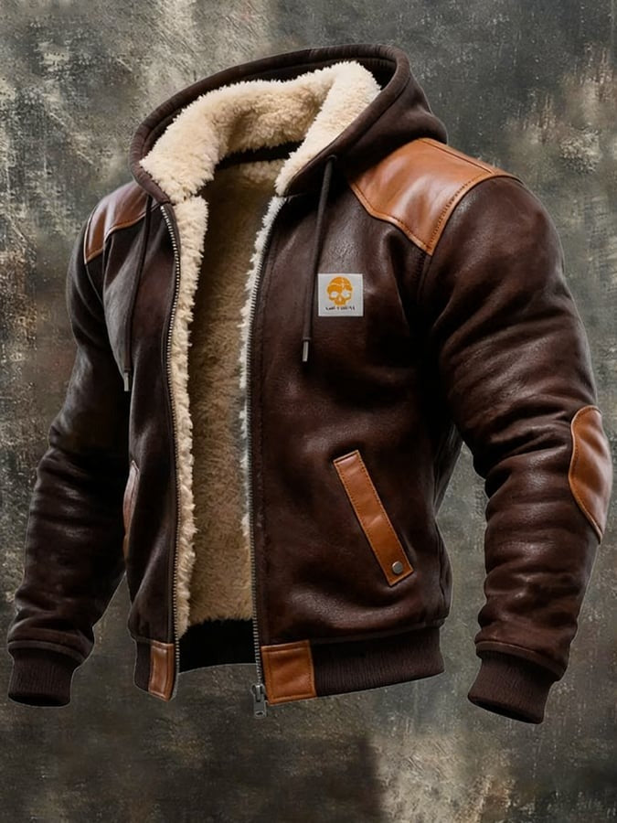 ROUSSEL PARIS | VESTE VINTAGE EN DAIM AVEC CAPUCHE