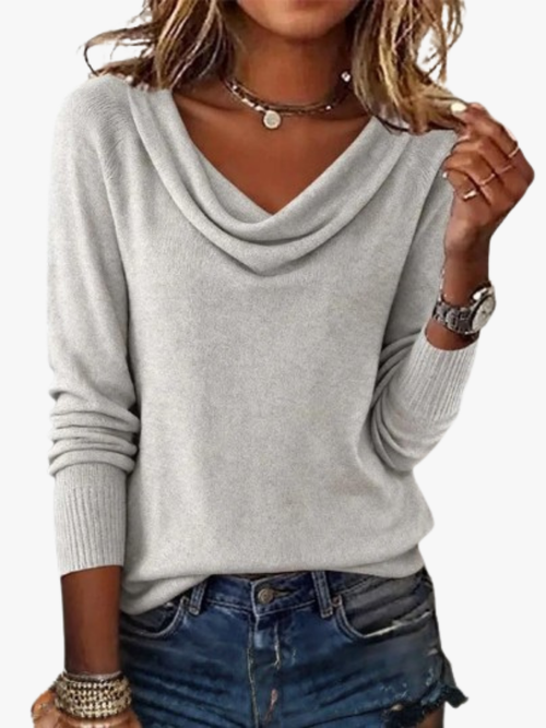 MOREAU LYON | PULL COL DÉTENDU POUR FEMMES