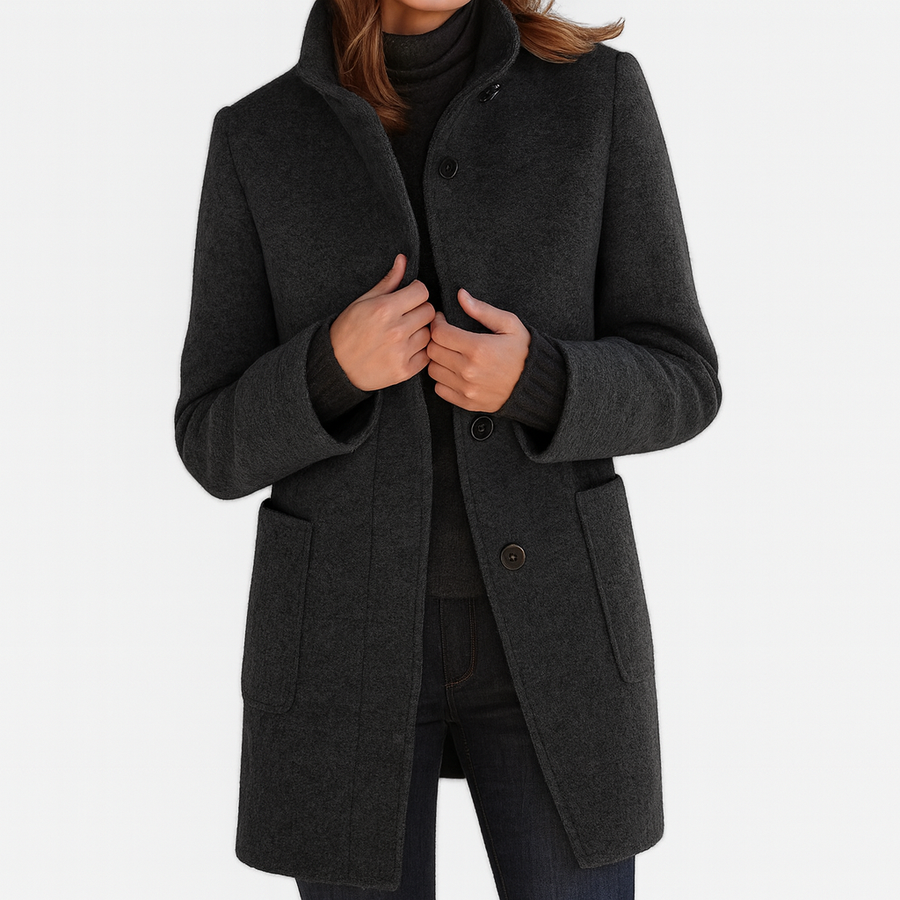 ROUSSEL PARIS | Manteau en Laine à Col Montant