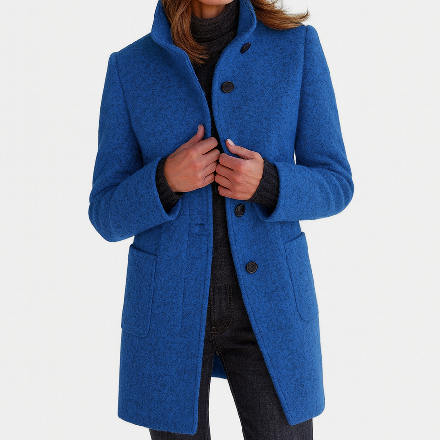 ROUSSEL PARIS | Manteau en Laine à Col Montant