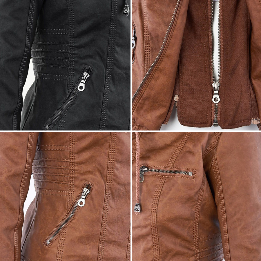 ROUSSEL PARIS | Veste en Cuir Robuste et Élégante