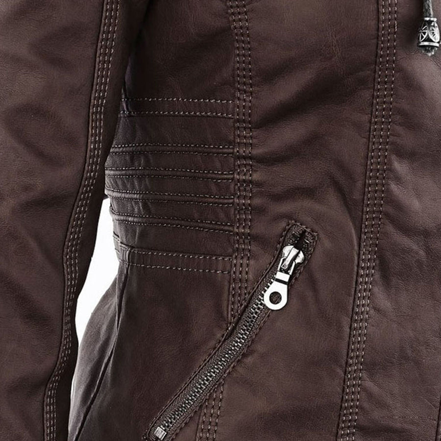 ROUSSEL PARIS | Veste en Cuir Robuste et Élégante