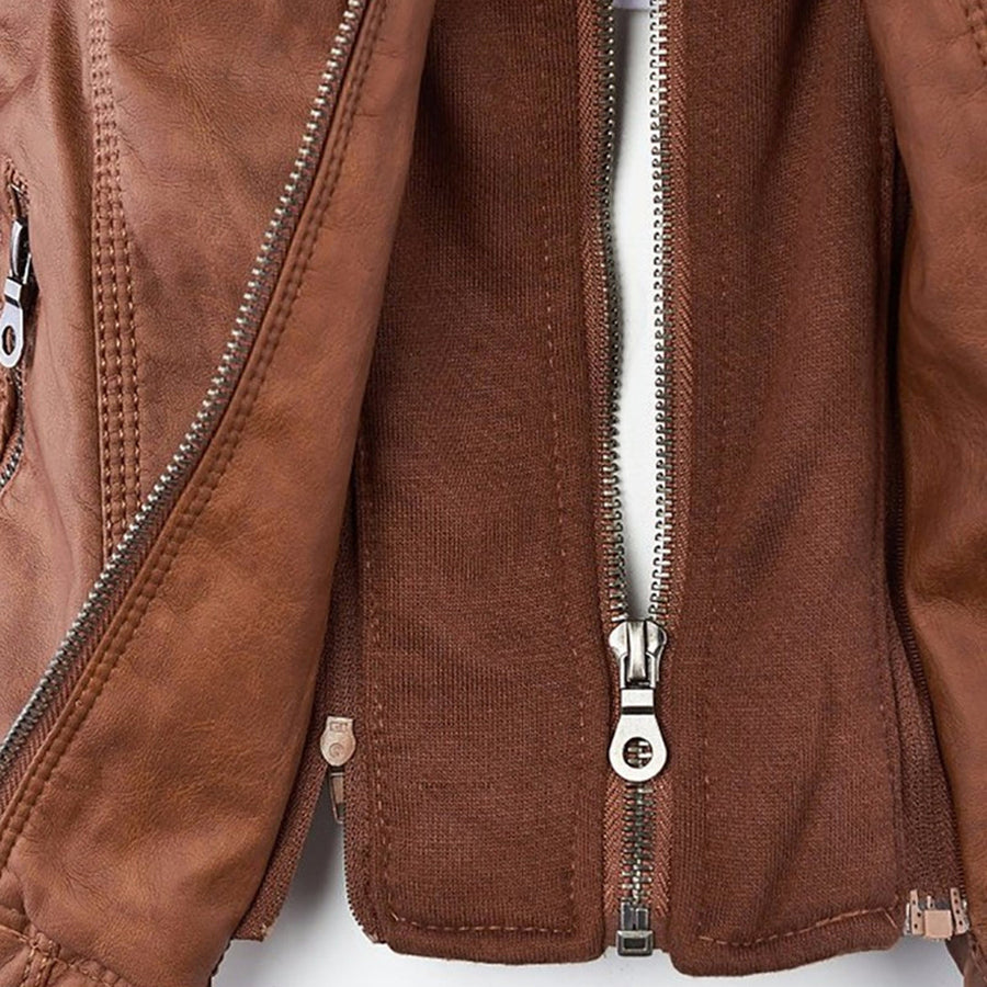 ROUSSEL PARIS | Veste en Cuir Robuste et Élégante