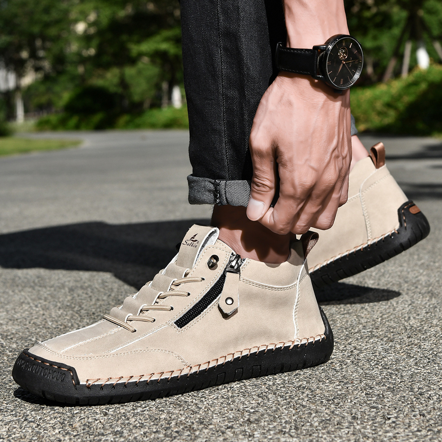 ROUSSEL PARIS | CHAUSSURES EN NABUK AVEC ZIP POUR HOMME