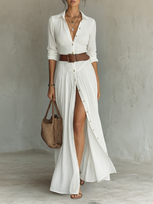 ROUSSEL PARIS | ROBE MAXI ÉLÉGANTE POUR FEMME