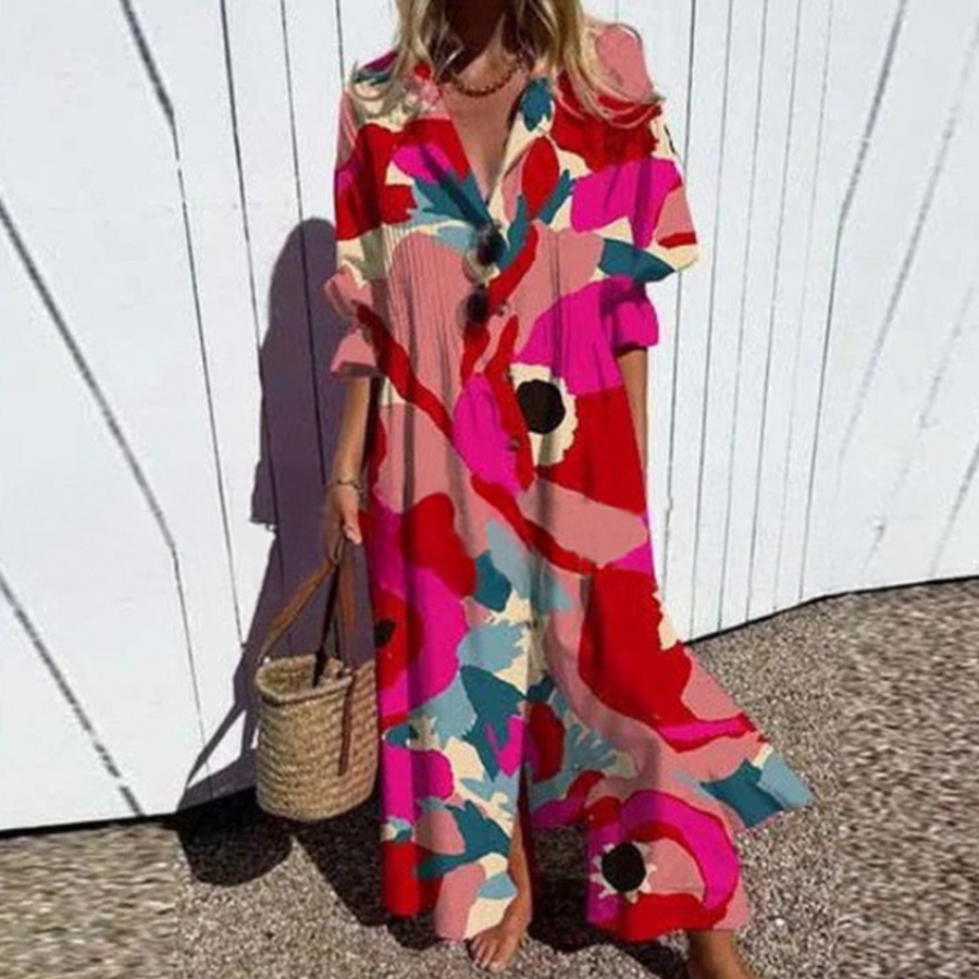 ROUSSEL PARIS | ROBE MAXI IMPRIMÉE POUR FEMMES
