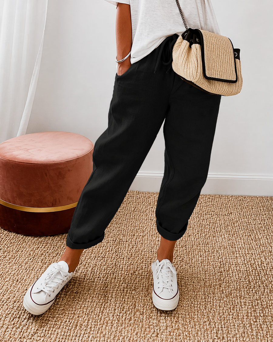 ROUSSEL PARIS | PANTALON LIN DÉTENDU POUR FEMMES
