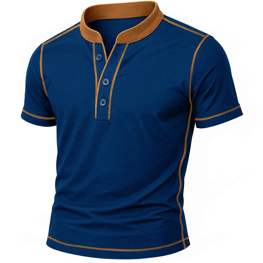 OLIVIER | CHEMISE HENLEY AVEC BORD EMBER