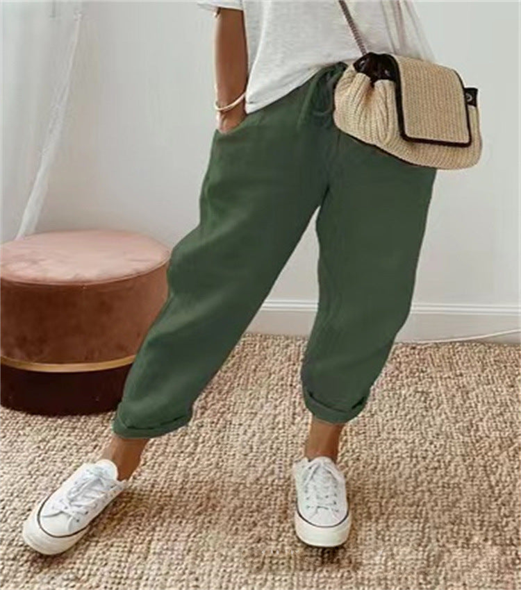 ROUSSEL PARIS | PANTALON LIN DÉTENDU POUR FEMMES