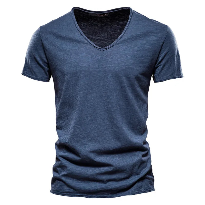 ROUSSEL PARIS | T-SHIRT COL V EN COTON POUR HOMME
