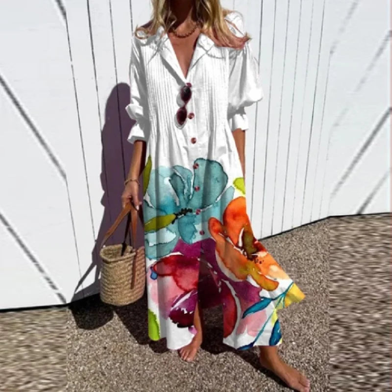 ROUSSEL PARIS | ROBE MAXI IMPRIMÉE POUR FEMMES