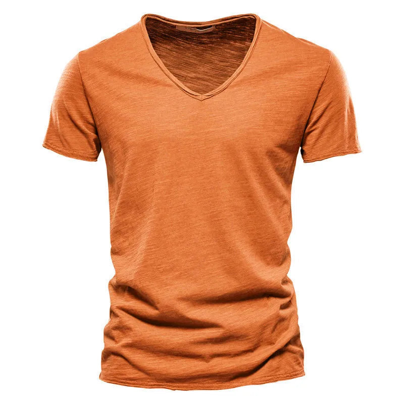 ROUSSEL PARIS | T-SHIRT COL V EN COTON POUR HOMME