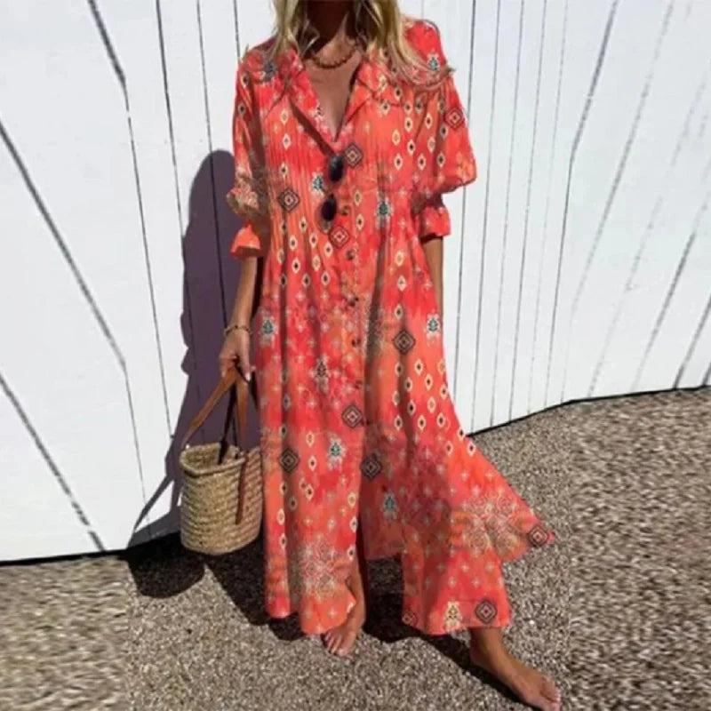 ROUSSEL PARIS | ROBE MAXI IMPRIMÉE POUR FEMMES