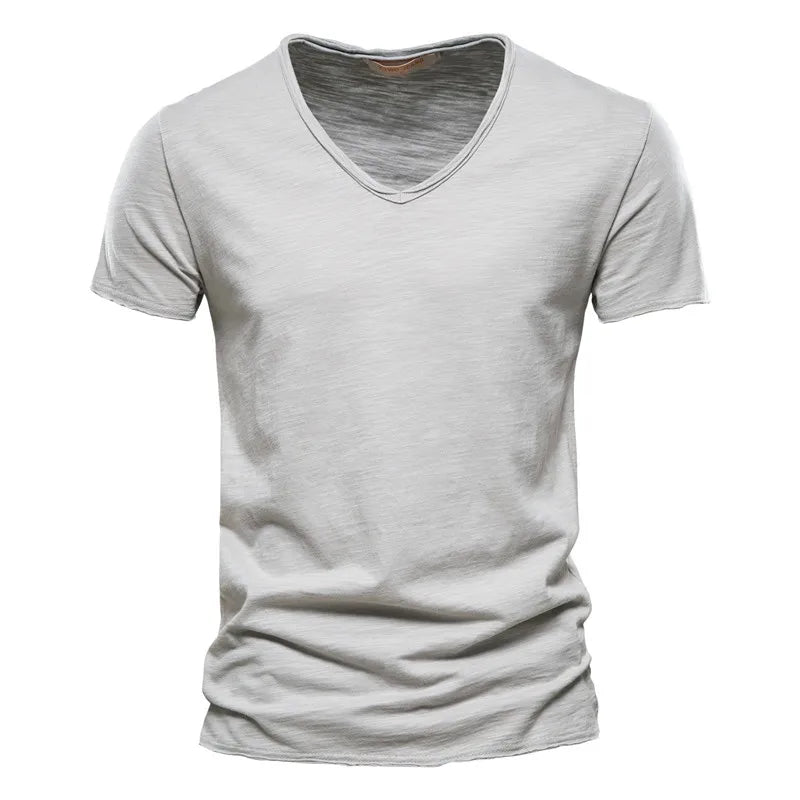 ROUSSEL PARIS | T-SHIRT COL V EN COTON POUR HOMME