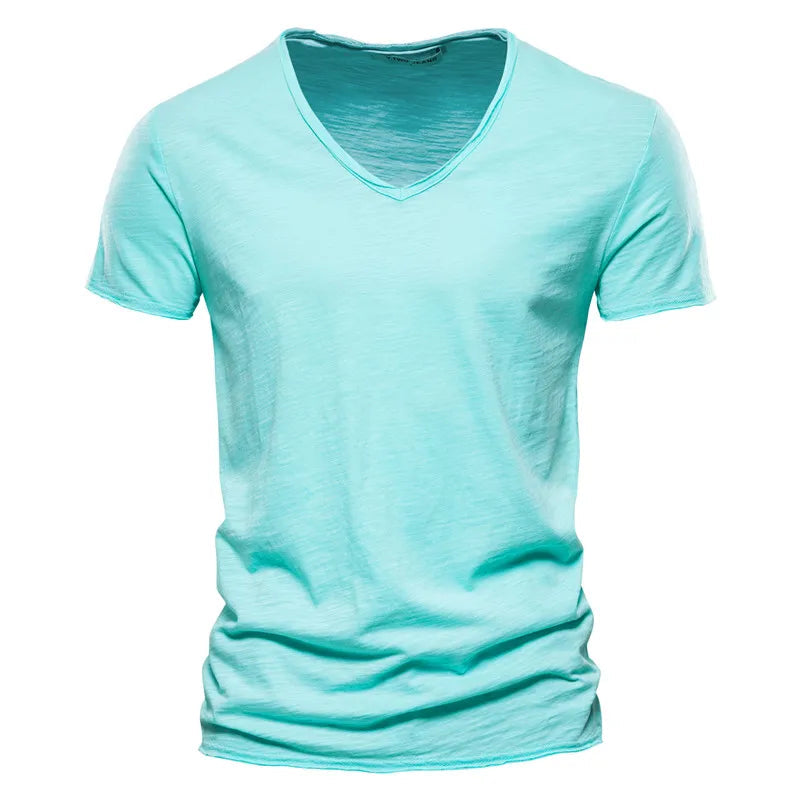 ROUSSEL PARIS | T-SHIRT COL V EN COTON POUR HOMME