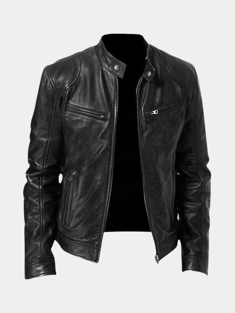ROUSSEL PARIS | VESTE EN CUIR HAUT DE GAMME ÉLÉGANTE POUR HOMME