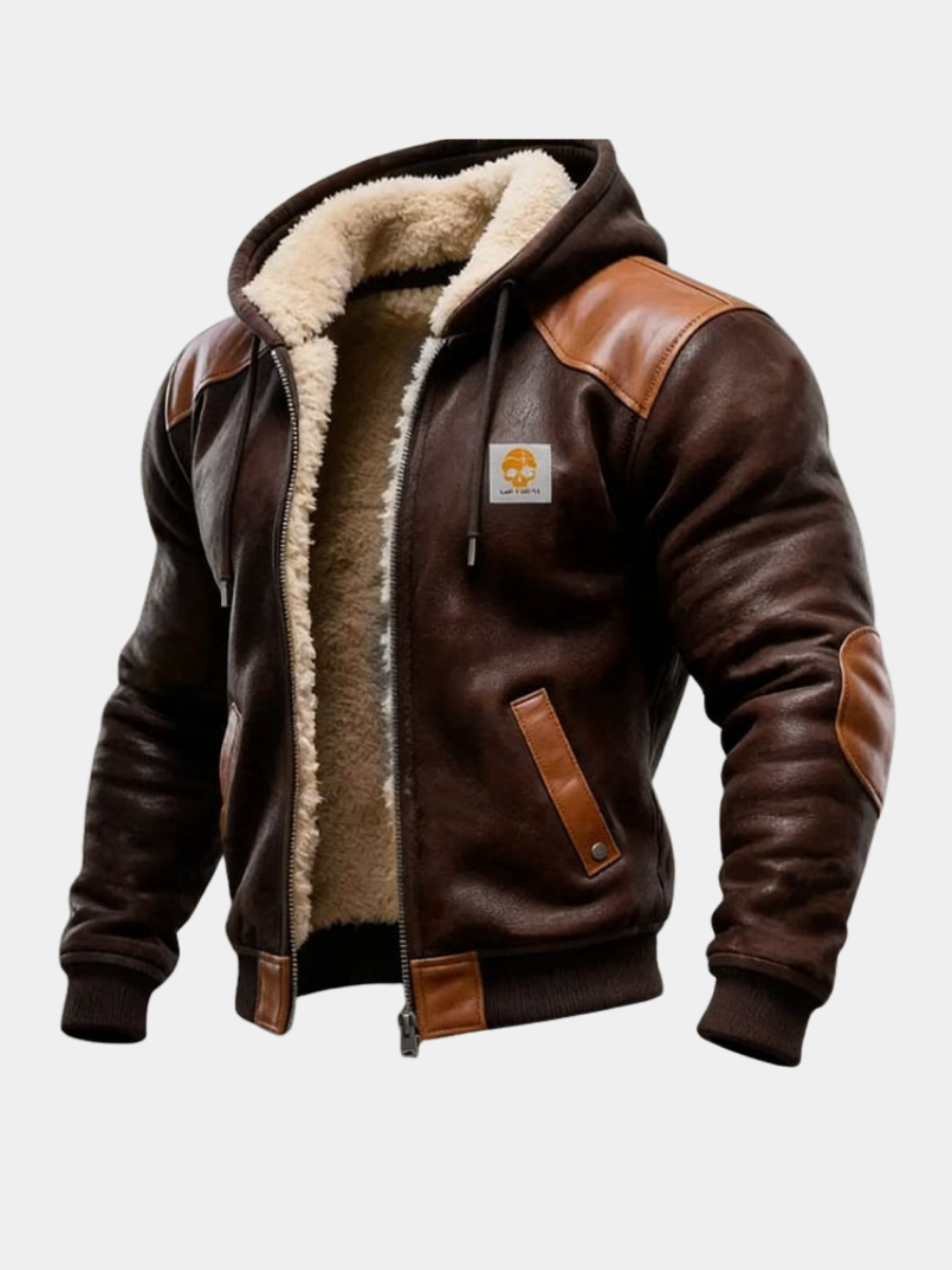 ROUSSEL PARIS | VESTE VINTAGE EN DAIM AVEC CAPUCHE
