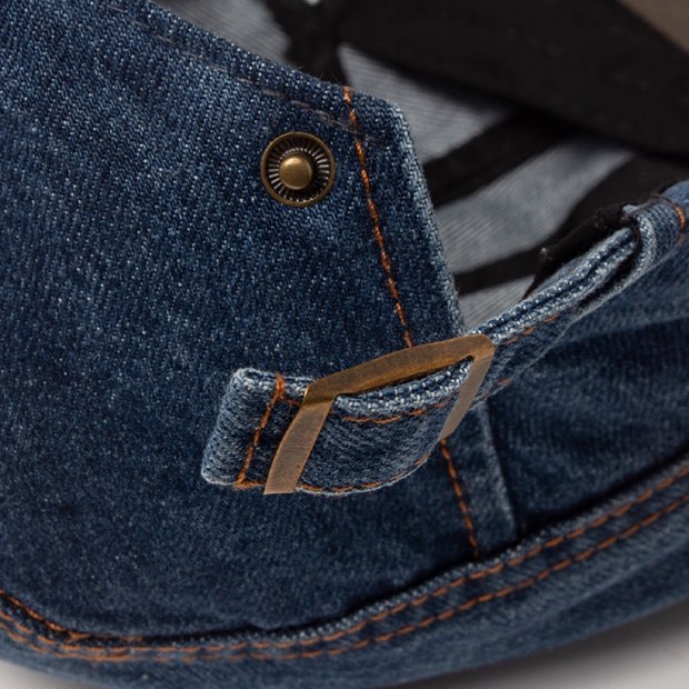 ROUSSEL PARIS | Casquette en denim surpiqué
