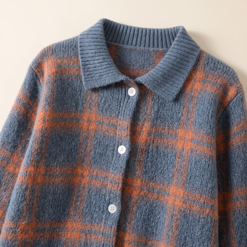 ROUSSEL PARIS | Cardigan tricoté à carreaux
