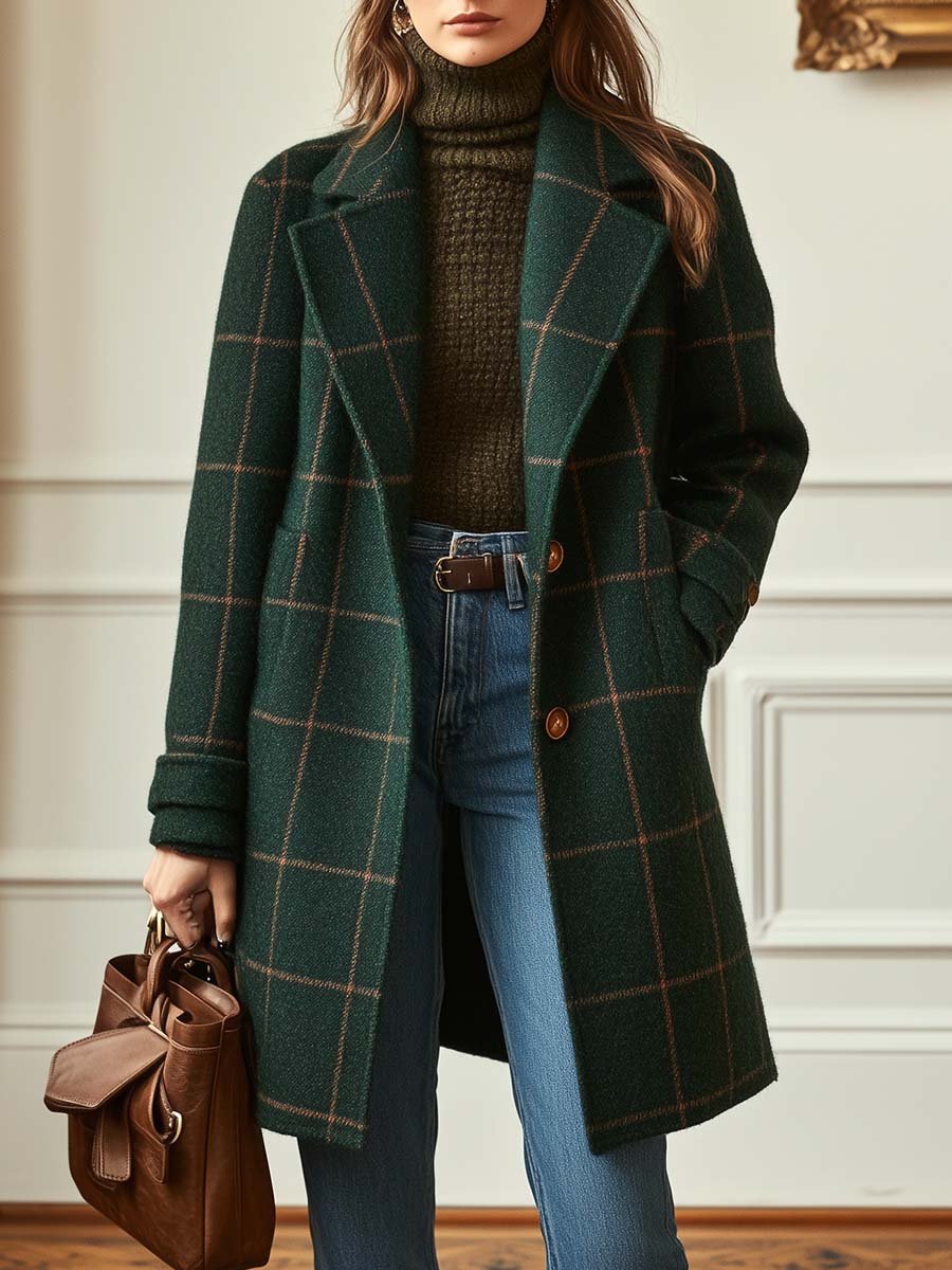 ROUSSEL PARIS | MANTEAU À CARREAUX POUR FEMMES