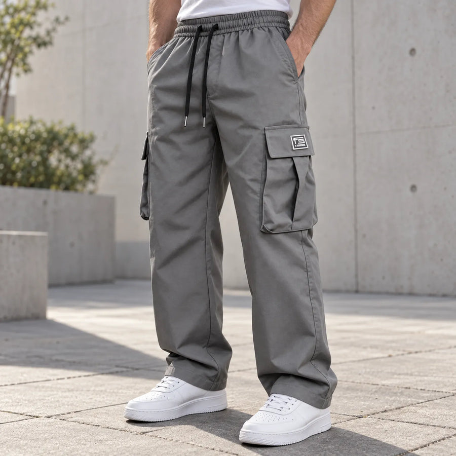 ROUSSEL PARIS | Pantalon cargo homme | Coupe décontractée avec de nombreuses poches
