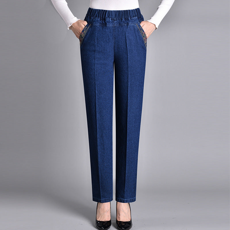 ROUSSEL PARIS | Jean femme avec poches latérales et taille élastique