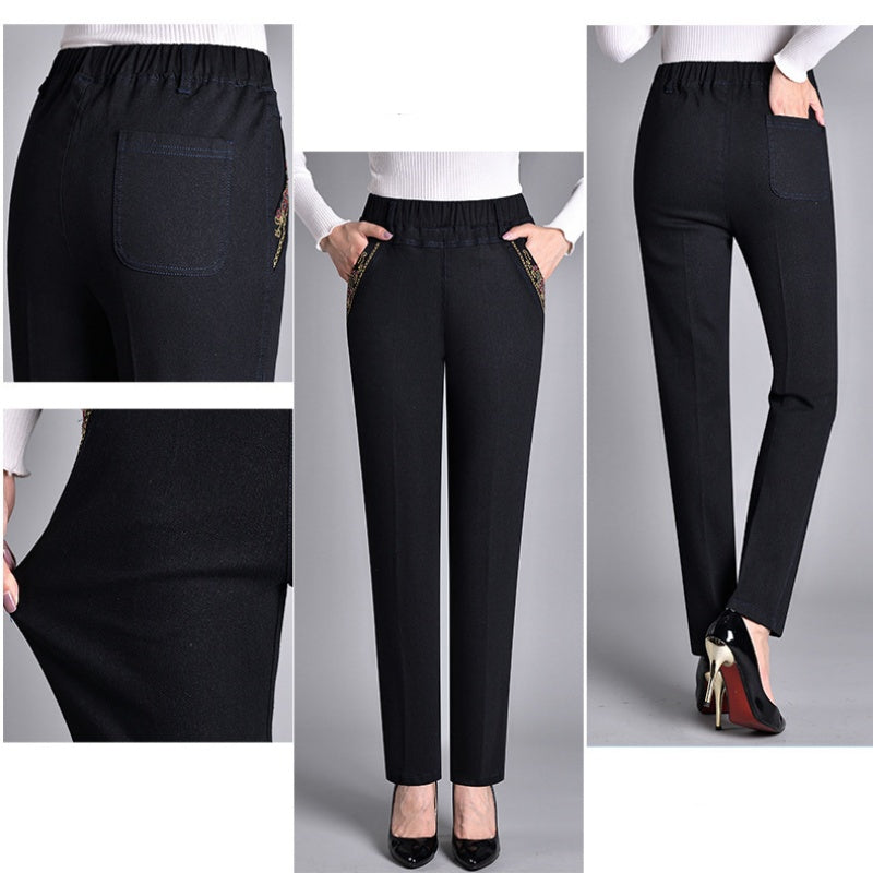 ROUSSEL PARIS | Jean femme avec poches latérales et taille élastique