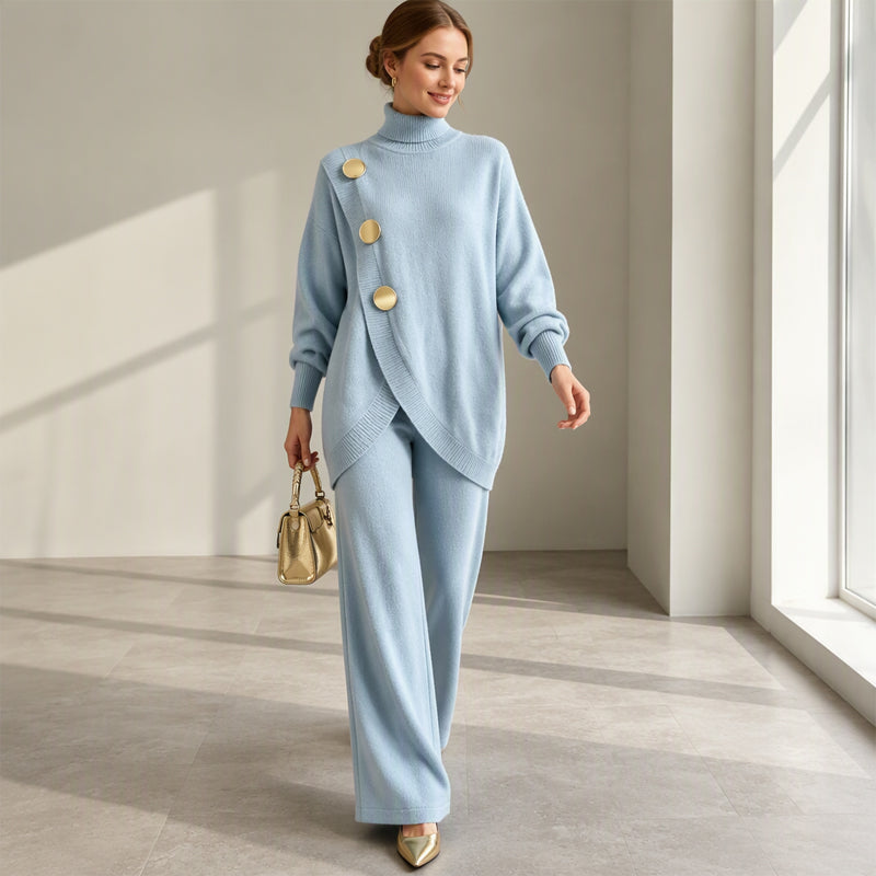ROUSSEL PARIS | Ensemble en maille col roulé et pantalon large