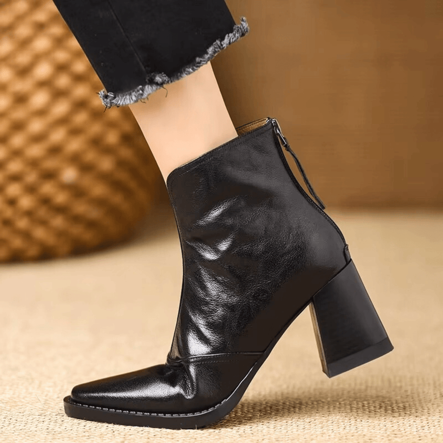ROUSSEL PARIS | Bottines en cuir à talon moyen