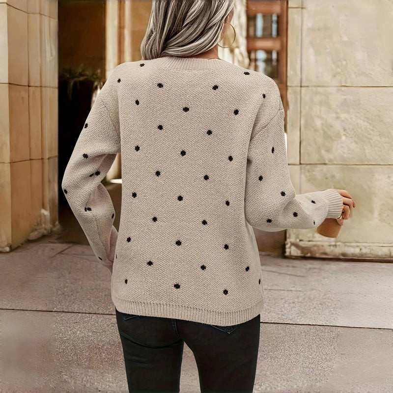 ROUSSEL PARIS | PULL EN MAILLE À POIS POUR FEMME
