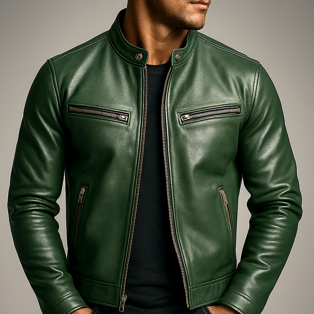 ROUSSEL PARIS | Veste vintage en cuir