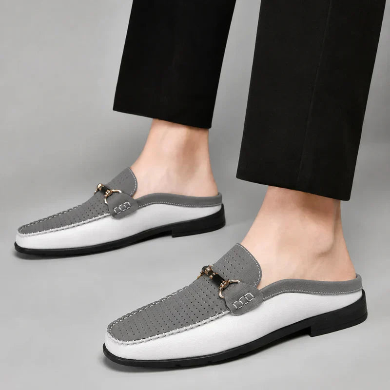 ROUSSEL PARIS | Mocassin Sabot en Cuir Homme - Respirant
