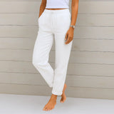 MOREAU LYON | PANTALON EN LIN EXTENSIBLE POUR FEMMES